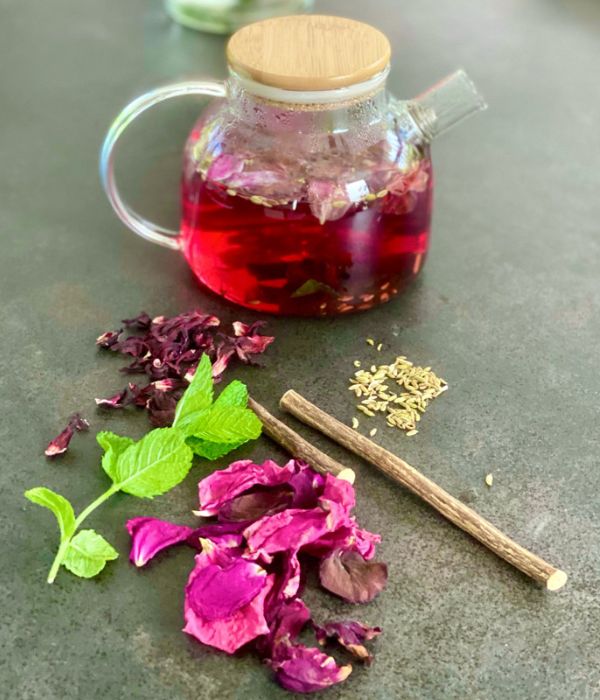 how to brew rose tea